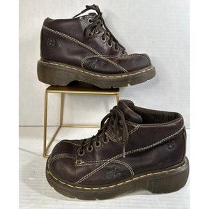 Dr Martens 12281 'Flower Power' Women's VTG 90's Y2K Platform Ankle Boots Size 6